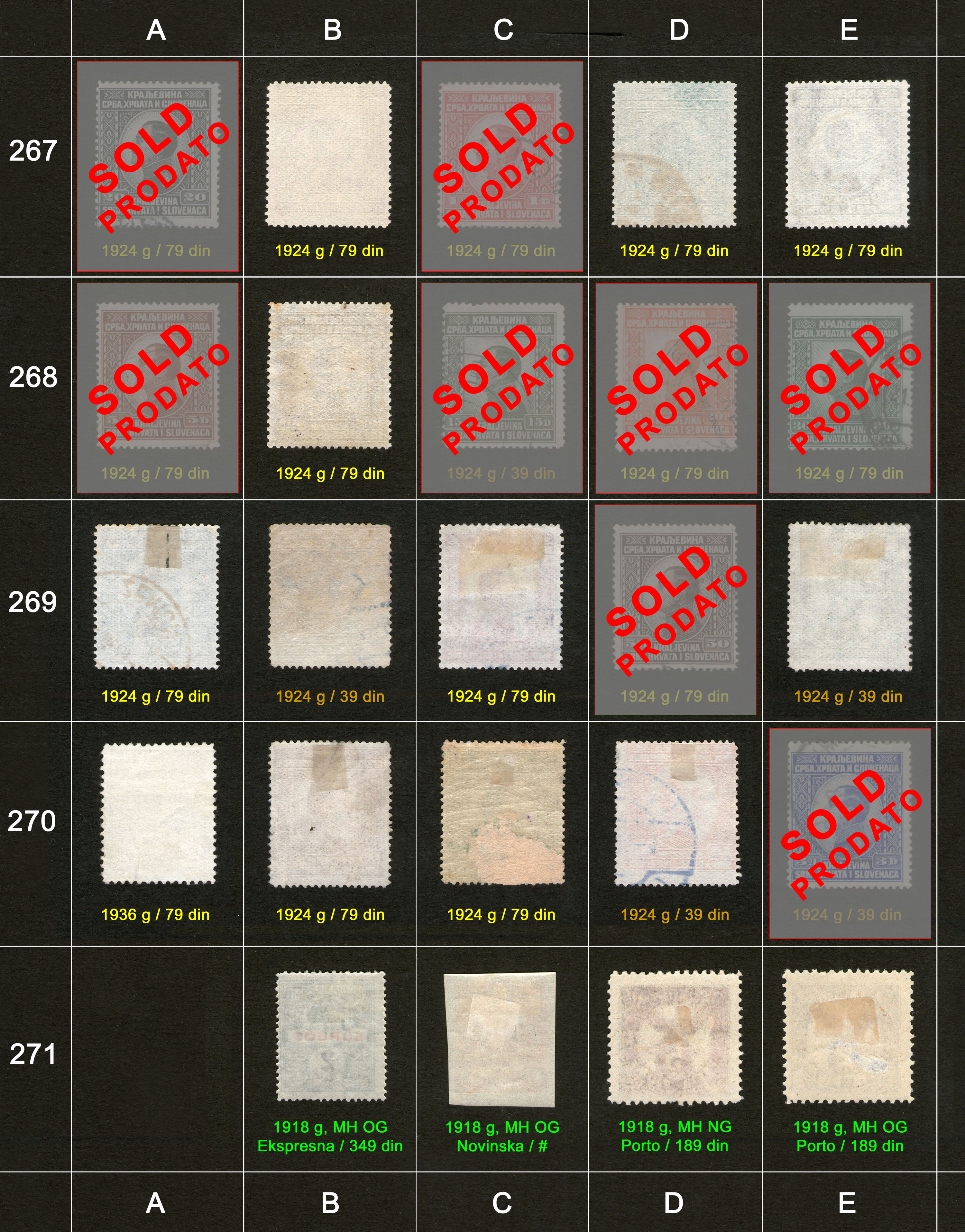 Po�tanske markice, prodaja